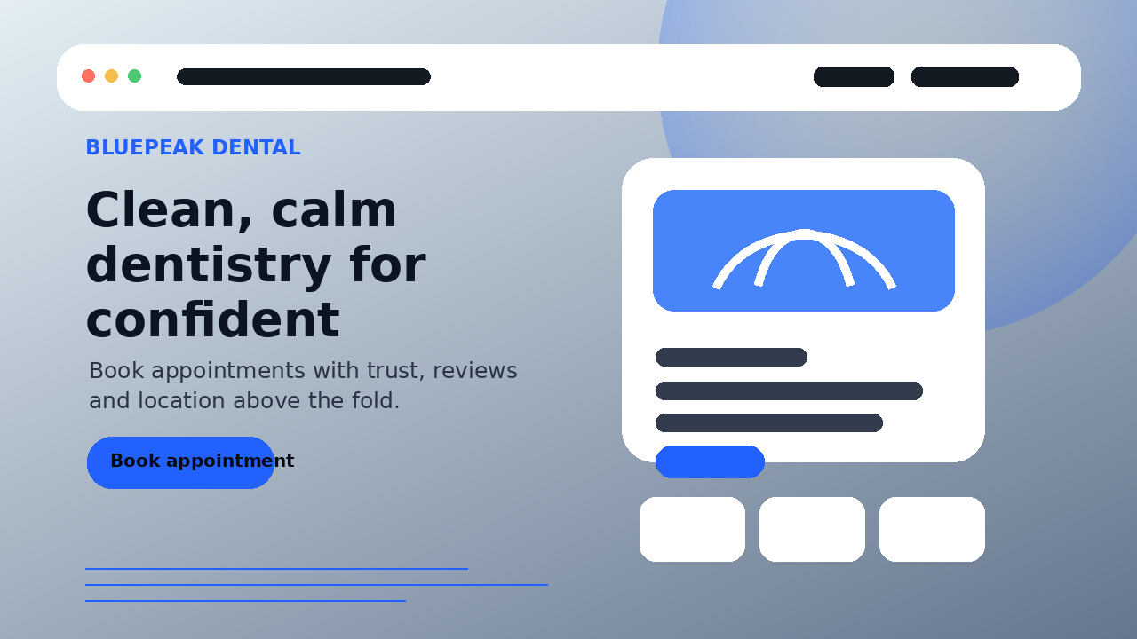 Dental clinic demo page preview