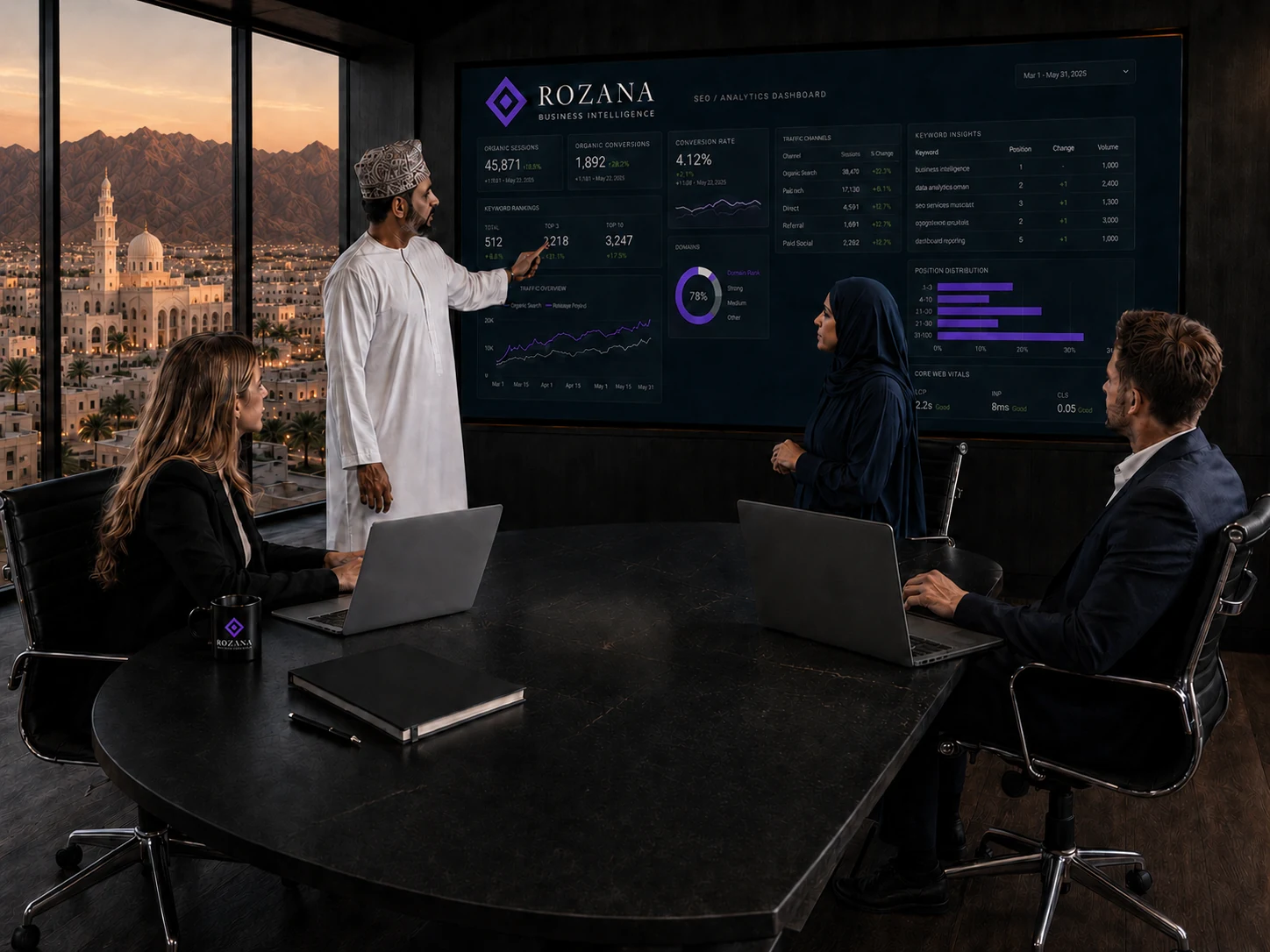 SEO analytics dashboard review and search performance planning
