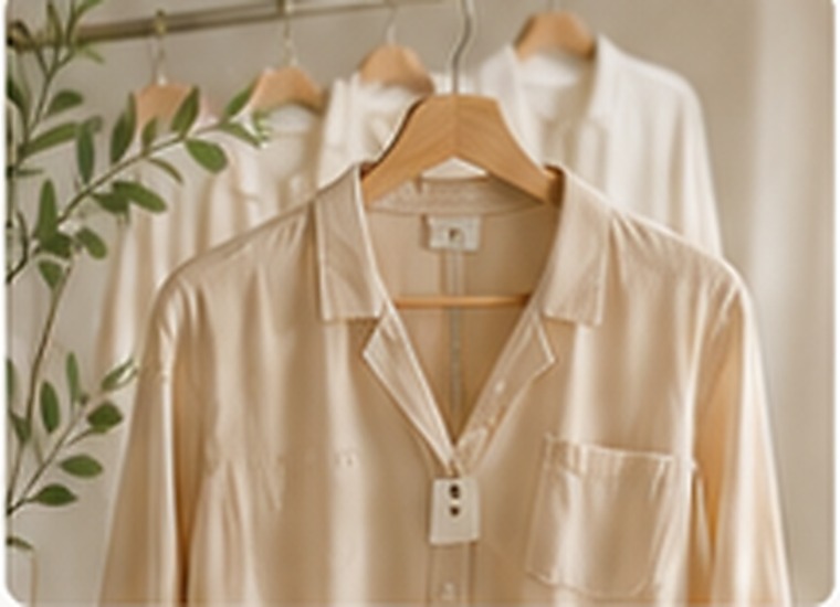 Neutral new arrival clothing on hanger